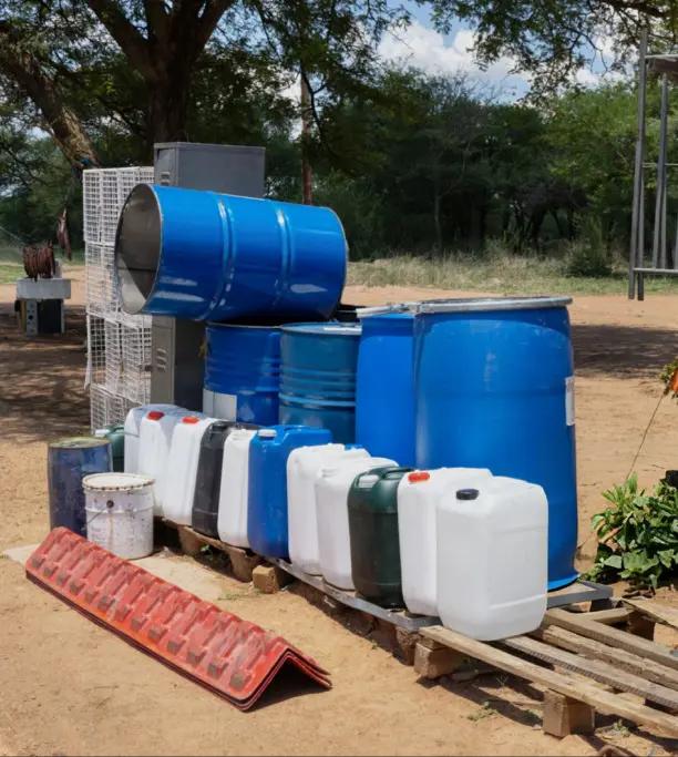 Water storage introduces contamination